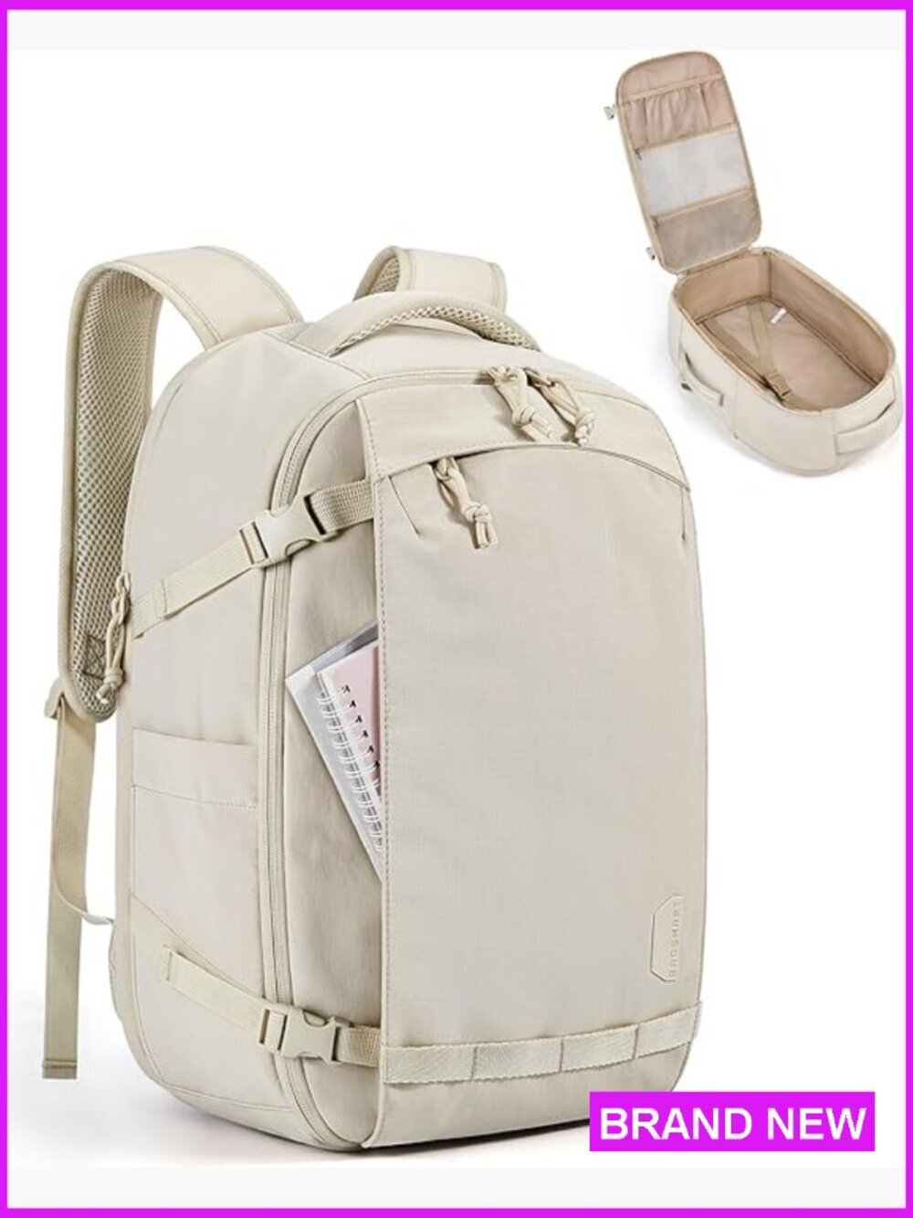Travel Backpack 15.6 Inch Laptop Carry On Flight Approved Weekender Daypack
